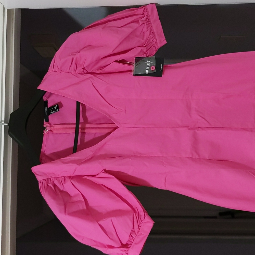 Hot pink short dress